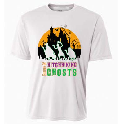 Beware Of Hitchhiking Ghosts Halloween Cooling Performance Crew T-Shirt