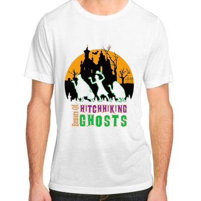 Beware Of Hitchhiking Ghosts Halloween Adult ChromaSoft Performance T-Shirt