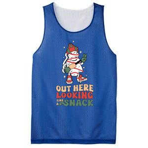 Boojee Out Here Lookin Like Snack Groovy Christmas Tree Cake Gift Mesh Reversible Basketball Jersey Tank