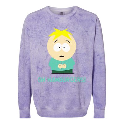 Butters Oh Hamburgers Colorblast Crewneck Sweatshirt