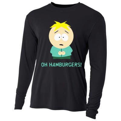 Butters Oh Hamburgers Cooling Performance Long Sleeve Crew