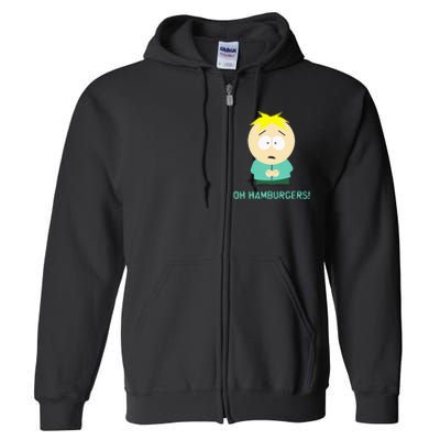 Butters Oh Hamburgers Full Zip Hoodie