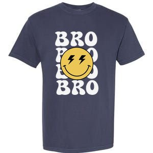 Bro One Happy Dude Birthday Theme Family Matching Garment-Dyed Heavyweight T-Shirt