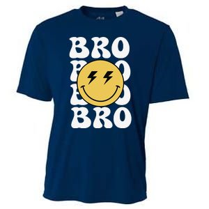 Bro One Happy Dude Birthday Theme Family Matching Cooling Performance Crew T-Shirt