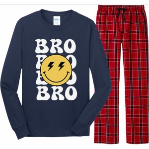 Bro One Happy Dude Birthday Theme Family Matching Long Sleeve Pajama Set