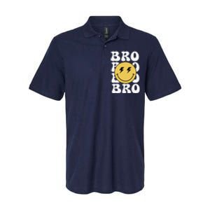 Bro One Happy Dude Birthday Theme Family Matching Softstyle Adult Sport Polo