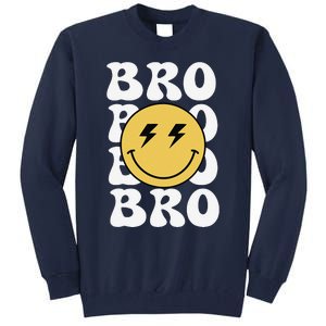 Bro One Happy Dude Birthday Theme Family Matching Tall Sweatshirt