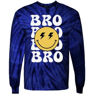 Bro One Happy Dude Birthday Theme Family Matching Tie-Dye Long Sleeve Shirt