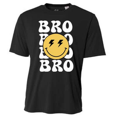 Bro One Happy Dude Birthday Theme Family Matching Cooling Performance Crew T-Shirt