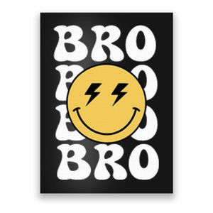 Bro One Happy Dude Birthday Theme Family Matching Poster