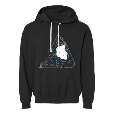 Boho Celestial Bodies Yoga Girl Garment-Dyed Fleece Hoodie