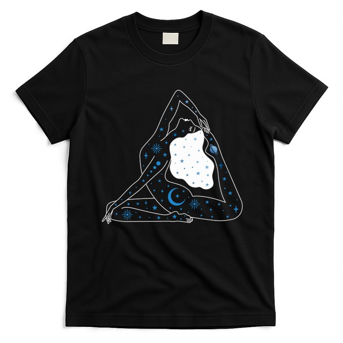 Boho Celestial Bodies Yoga Girl T-Shirt