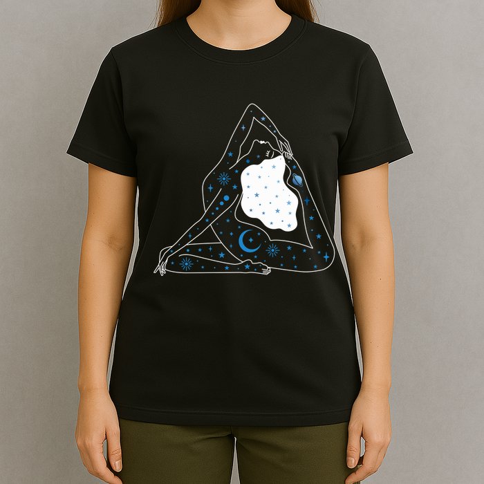 Boho Celestial Bodies Yoga Girl T-Shirt