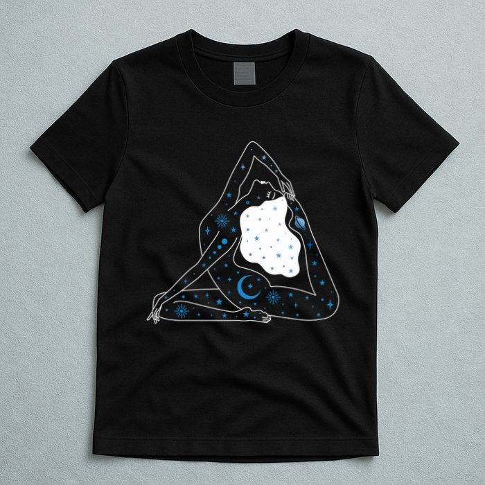 Boho Celestial Bodies Yoga Girl T-Shirt
