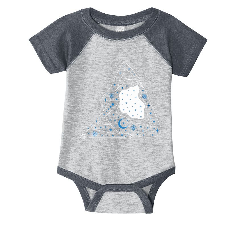 Boho Celestial Bodies Yoga Girl Infant Baby Jersey Bodysuit