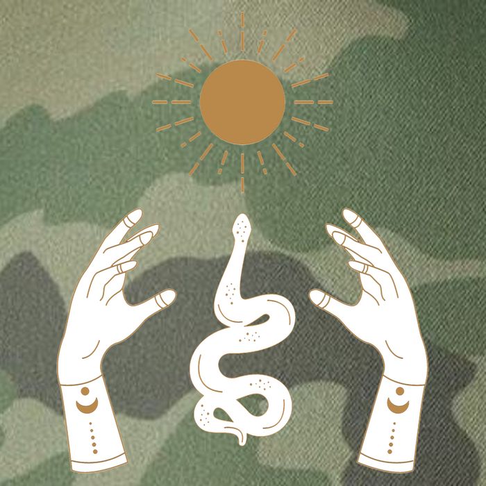 Boho Hands Reaching For The Sun Snake Legacy Tie Dye Trucker Hat