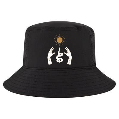 Boho Hands Reaching For The Sun Snake Cool Comfort Performance Bucket Hat