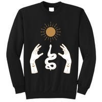 Boho Hands Reaching For The Sun Snake Sweatshirt