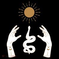 Boho Hands Reaching For The Sun Snake Sweatshirt