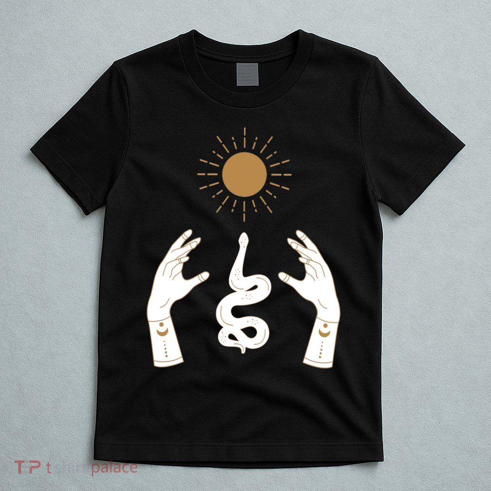Boho Hands Reaching For The Sun Snake T-Shirt