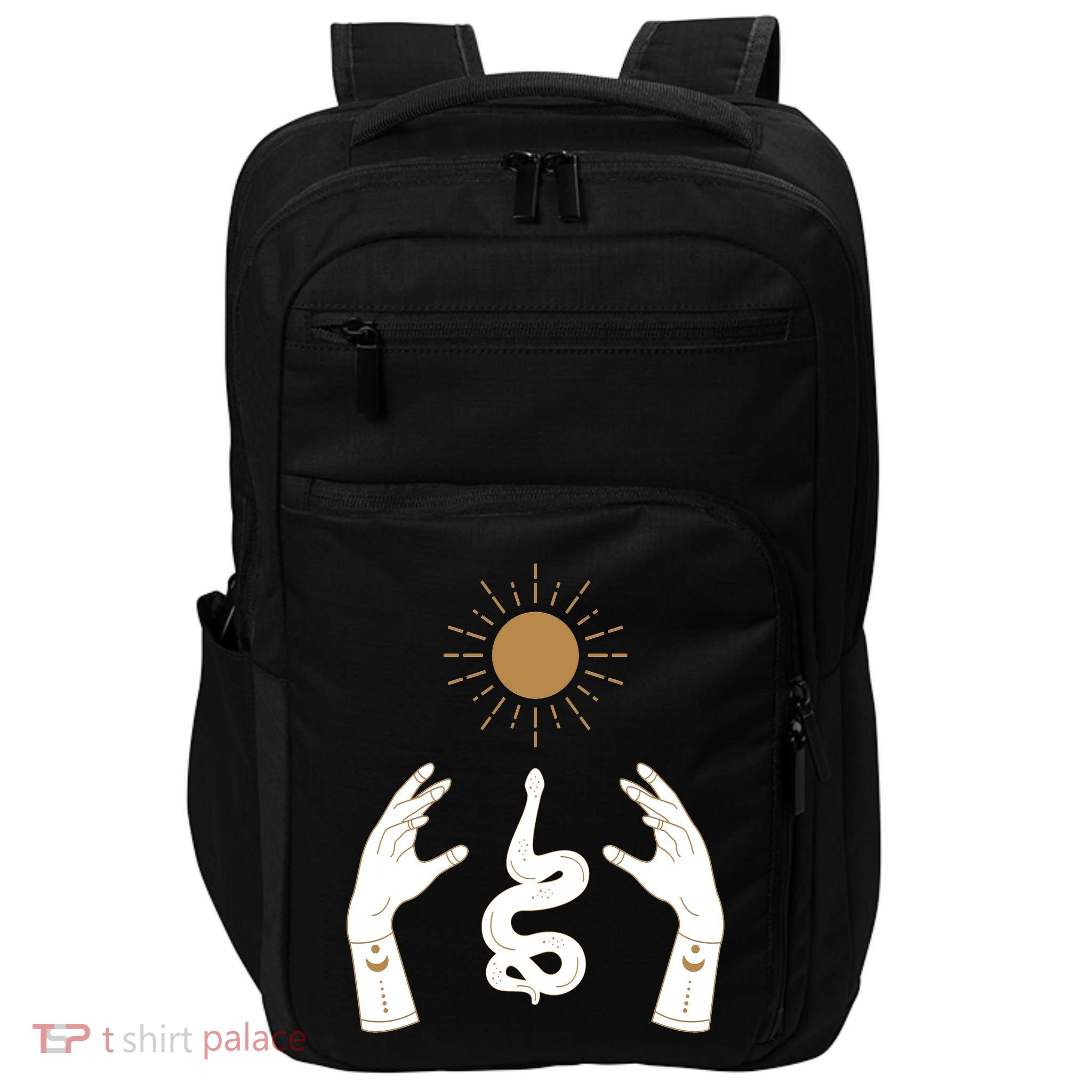 Boho Hands Reaching For The Sun Snake Impact Tech Backpack