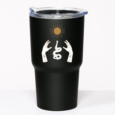 Boho Hands Reaching For The Sun Snake Tumbler