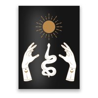 Boho Hands Reaching For The Sun Snake Poster