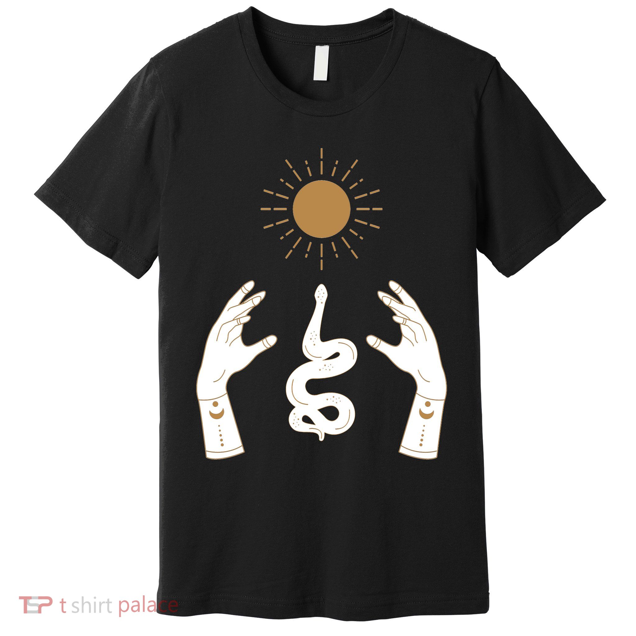 Boho Hands Reaching For The Sun Snake Premium T-Shirt