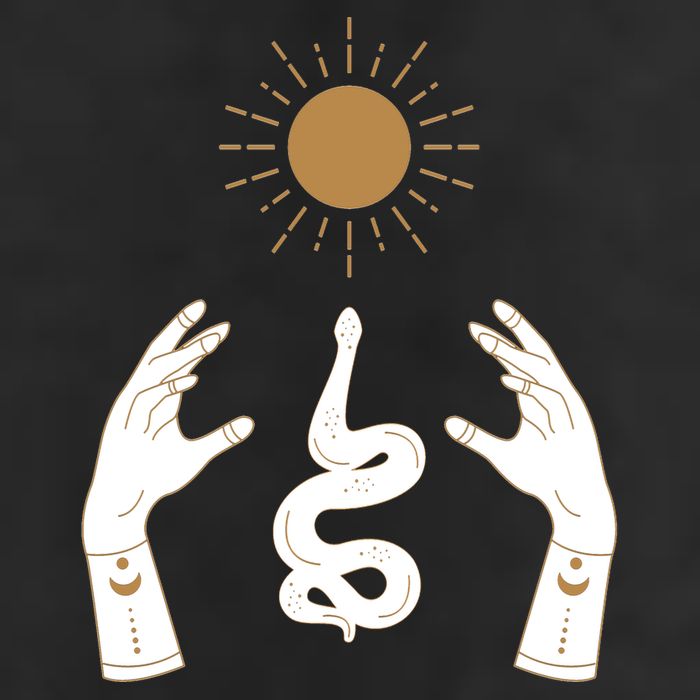 Boho Hands Reaching For The Sun Snake 25L Jumbo Tote
