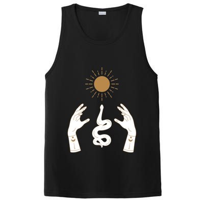 Boho Hands Reaching For The Sun Snake PosiCharge Competitor Tank