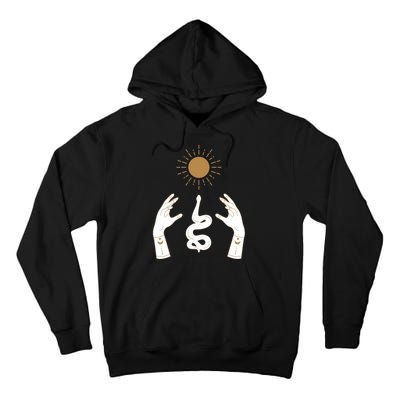 Boho Hands Reaching For The Sun Snake Tall Hoodie