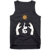 Boho Hands Reaching For The Sun Snake Tank Top