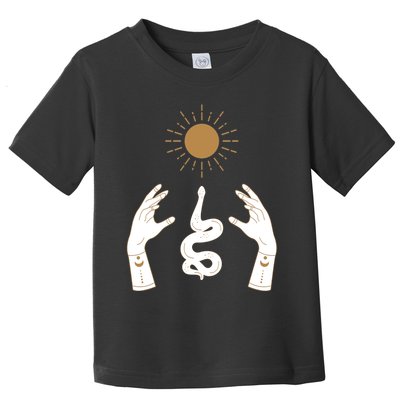 Boho Hands Reaching For The Sun Snake Toddler T-Shirt