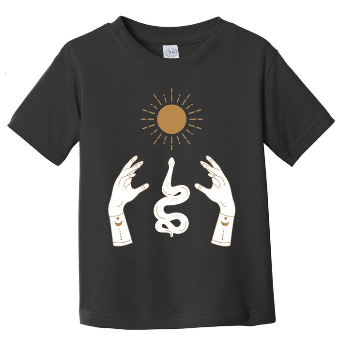 Boho Hands Reaching For The Sun Snake Toddler T-Shirt