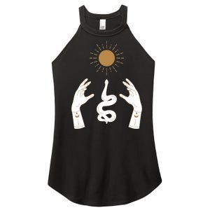 Boho Hands Reaching For The Sun Snake Women's Perfect Tri Rocker Tank