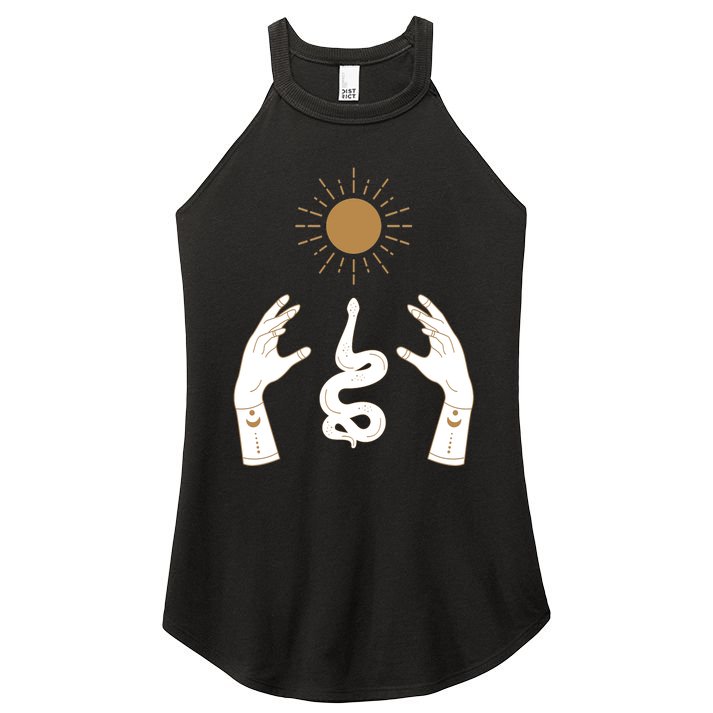 Boho Hands Reaching For The Sun Snake Women's Perfect Tri Rocker Tank