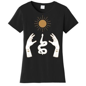 Boho Hands Reaching For The Sun Snake Women's T-Shirt