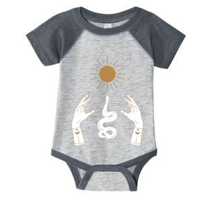 Boho Hands Reaching For The Sun Snake Infant Baby Jersey Bodysuit