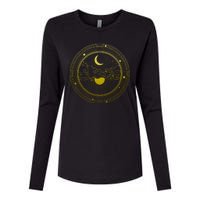 BoHo Moon and Sun Reflection Womens Cotton Relaxed Long Sleeve T-Shirt