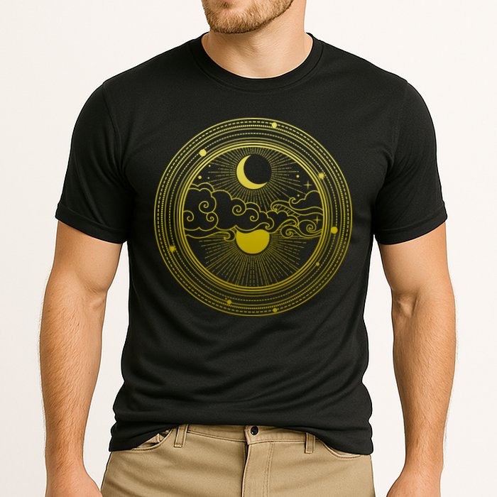 BoHo Moon and Sun Reflection Performance Shirt