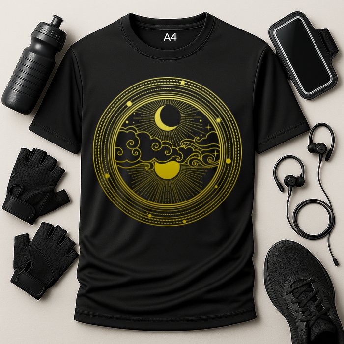 BoHo Moon and Sun Reflection Performance Shirt