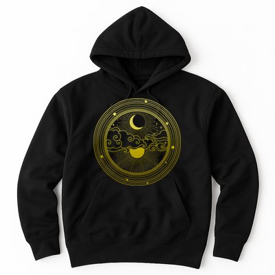 BoHo Moon and Sun Reflection Hoodie