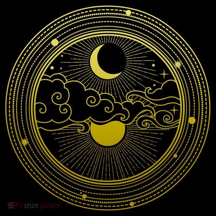 BoHo Moon and Sun Reflection T-Shirt