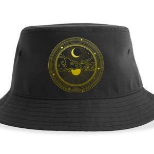 BoHo Moon and Sun Reflection Sustainable Bucket Hat