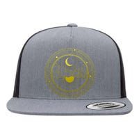 BoHo Moon and Sun Reflection Flat Bill Trucker Hat