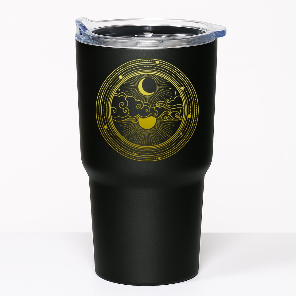 BoHo Moon and Sun Reflection Tumbler