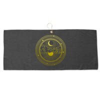 BoHo Moon and Sun Reflection Large Microfiber Waffle Golf Towel