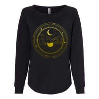 BoHo Moon and Sun Reflection Womens California Wash Sweatshirt