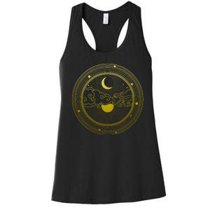 BoHo Moon and Sun Reflection Women's Racerback Tank