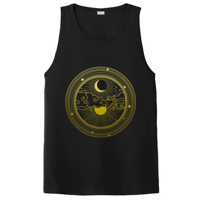BoHo Moon and Sun Reflection PosiCharge Competitor Tank